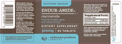 Photo of the Endurance Products Company Endur-Amide 500 mg label