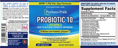 Probiotic 10 + Vitamin D