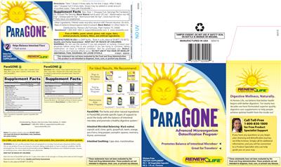 Photo of the Renew Life ParaGONE 2 label