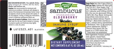 Sambucus Immune Syrup Elderberry
