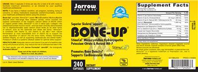 Photo of the Jarrow Formulas Bone-Up label