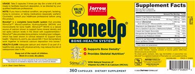 Photo of the Jarrow Formulas Bone-Up label