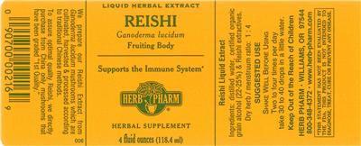 Photo of the Herb Pharm Reishi label