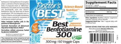 Best Benfotiamine 300
