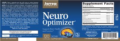 Photo of the Jarrow Formulas Neuro Optimizer label