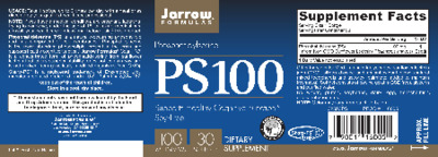 Product label for PS100 100 mg