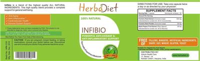 Photo of the Herbadiet Infibio label