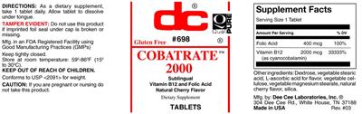 Photo of the DC Cobatrate 2000 Natural Cherry Flavor label