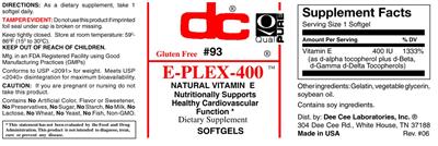 Photo of the DC E-Plex-400 label