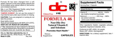Photo of the DC Formula 46 label
