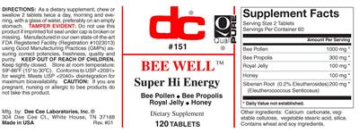 Photo of the DC Bee Well label