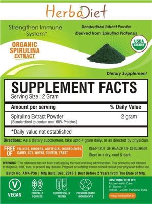 Organic Spirulina Extract