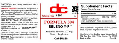 Photo of the DC Formula 304 label