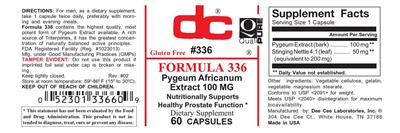 Photo of the DC Formula 336 label
