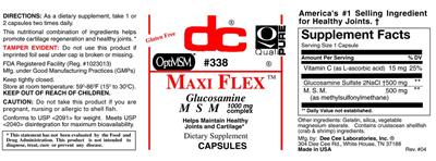 Photo of the DC Maxi Flex label