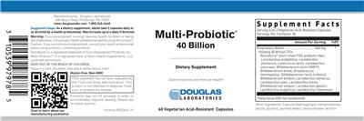 Photo of the Douglas Laboratories Multi-Probiotic 40 Billion label