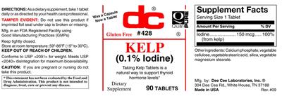 Photo of the DC Kelp label