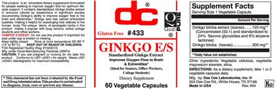 Photo of the DC Ginkgo E/S label