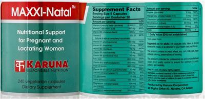 Photo of the Karuna Maxxi-Natal label