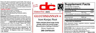 Photo of the DC Glucomannan + label