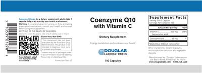 Photo of the Douglas Laboratories Coenzyme Q10 with Vitamin C label