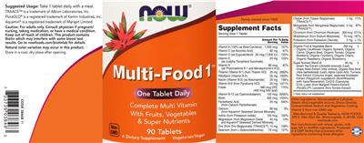 Multi-Food 1 のラベル画像（NIH DSLD）