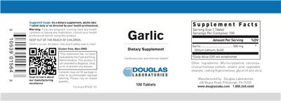 Photo of the Douglas Laboratories Garlic label