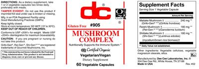 Photo of the DC Mushroom Complex label