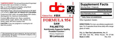Photo of the DC Formula 954 label