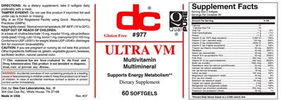 Photo of the DC Ultra VM label