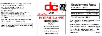 Photo of the DC Formula 995 label