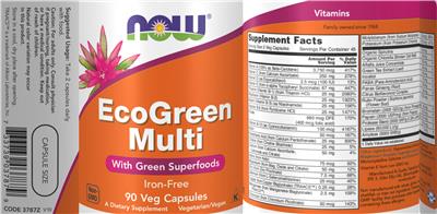 Label of EcoGreen Multi Iron-Free