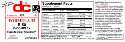 Photo of the DC Formula 32 label