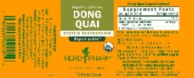 Photo of the Herb Pharm Dong Quai label
