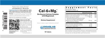 Photo of the Douglas Laboratories Cal-6+Mg. label
