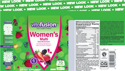 Photo of the vitafusion Women's Multi Natural Berry Flavors label
