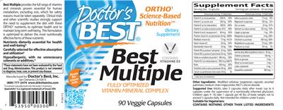 Photo of the Doctor's Best Best Multiple label
