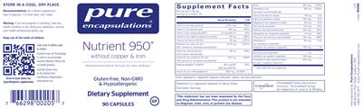 Nutrient 950 without Copper & Iron
