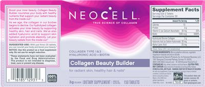 Photo of the NeoCell Collagen Beauty Builder label