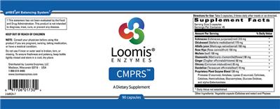 Photo of the Loomis Enzymes CMPRS label