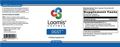 Photo of the Loomis Enzymes DGST label