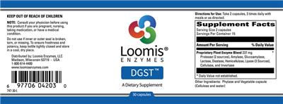 Photo of the Loomis Enzymes DGST label