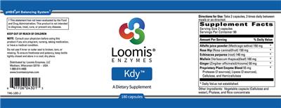 Photo of the Loomis Enzymes Kdy label