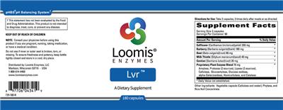 Photo of the Loomis Enzymes Lvr label
