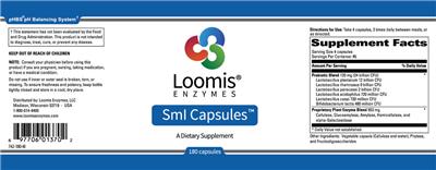 Photo of the Loomis Enzymes Sml Capsules label