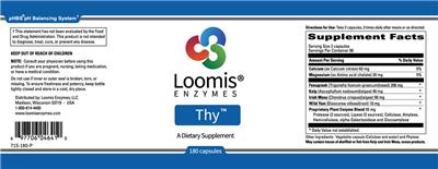 Photo of the Loomis Enzymes Thy label