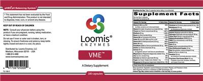 Photo of the Loomis Enzymes VME label