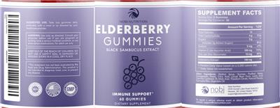 Photo of the Nobi Nutrition Elderberry Gummies label