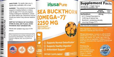 Sea Buckthorn (Omega-7) 2250 mg