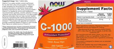 Photo of the NOW C-1000 label